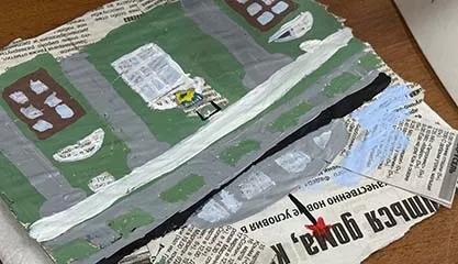 Мастер-класс «Городской пейзаж на газете» к 110-летию со дня основания города-героя Мурманск