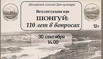 Интеллектуальная игра «Мой Шонгуй: 110 лет в вопросах»